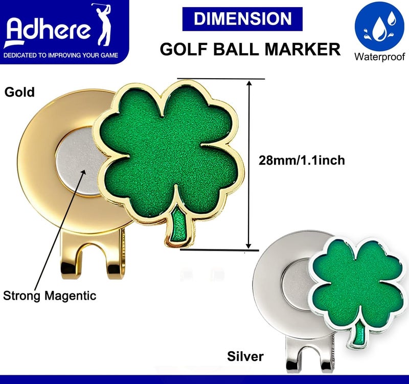 Adhere Golf Ball Markers Personlized Logo Enamel with A Strong Magnetic Hat Clips A Premium Golf Gifts for Golfer - Image 2